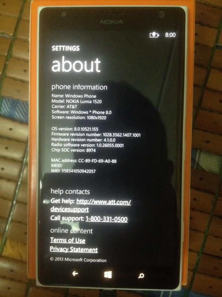 Bán 1 cây lumia 1520 hàng xách tay ATT-unlock (USA) - 7