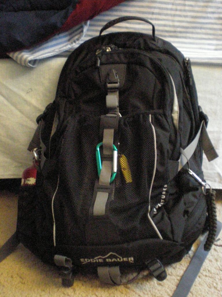 ... bunch of pics of my school backpack EDC. A few shots of the outside