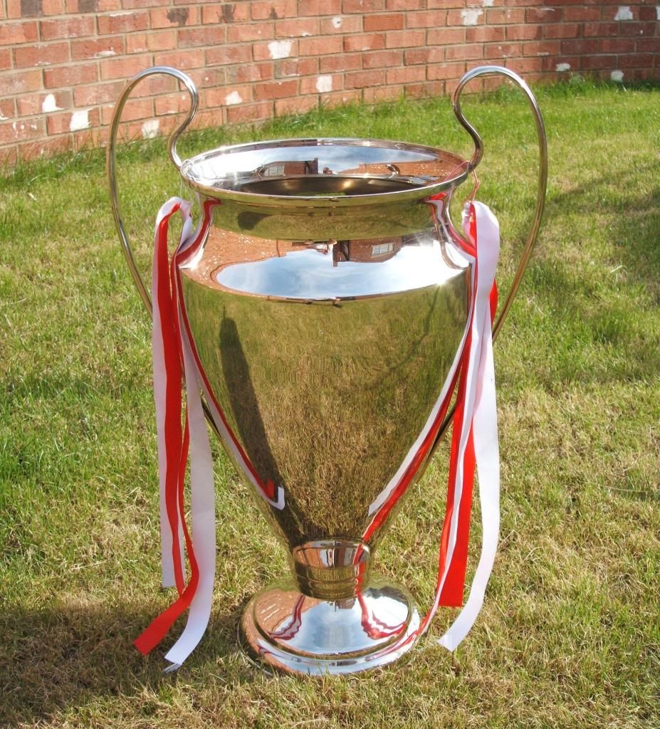 STUNNING FULL METAL REPLICA EUROPEAN CUP TROPHY CHAMPIONS LEAGUE TROPHY