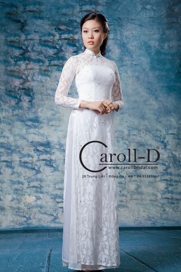 ao dai cuoi ren dep