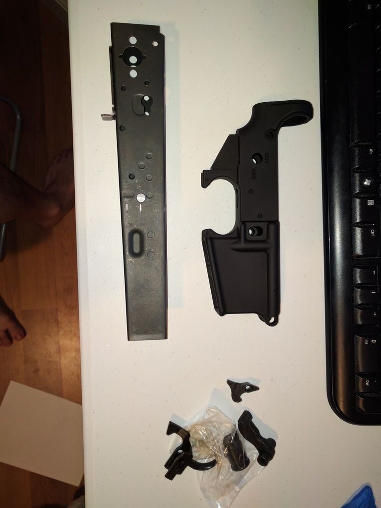Nodakspud A2 lower receiver, Childers AK47 underfolder receiver, Fresno county