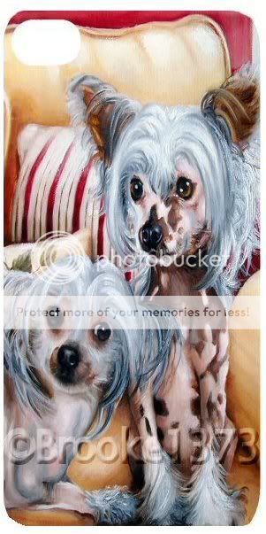 Chinese Crested IPHONE CASE COVER dog art original painting  