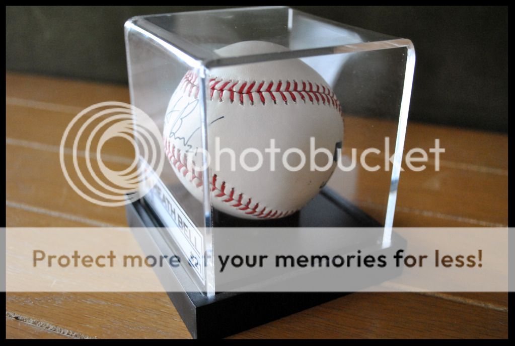 Identify Name Plate for Autographed Baseball Display Case Acrylic Box